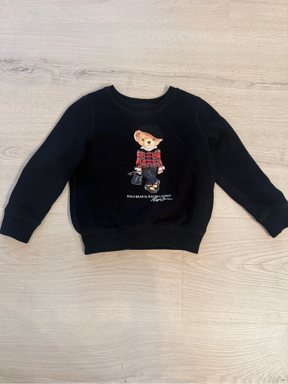 Polo by Ralph Lauren Black Bear Graphic Crewneck Sweatshirt